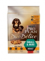 Pro Plan Duo Delice Small&Mini Adult Optibalance Про План корм для взрослых собак мелких и карликовых пород с говядиной
