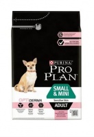 Pro Plan Smal&Mini Adult Sensitive Skin OptiDerma сухой корм для взрослых собак мелких и карликовых пород с чувствительной кожей, лосось