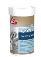 8in1 Excel Brewer's Yeast Эксель Пивные дрожжи добавка, специально разработанная для поддержания кожи и шерсти собак и кошек