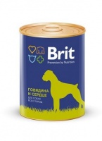 Brit Dog Beef Heart консервы для собак с говядиной и сердцем 850 гр