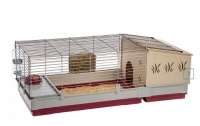 Клетка для кроликов с деревянным домиком. Полностью разборная конструкция. 142 x 60 x h 50 cm