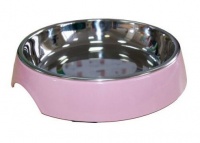 Super Design миска на меламиновой подставке для кошек и собак, для короткомордых пород, розовая пудра 250 мл