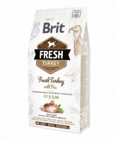 Brit Fresh Light Fit Slim Turkey with Pea корм для собак контроль веса Индейка с Горохом