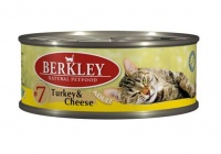 Berkley Cat Turkey Cheese #7 Консервы для кошек мясо Индейки с сыром