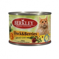 Berkley Cat Duck Berries #3 Консервы для кошек Утка с лесными ягодами