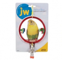 JW Ring Clear Bird Toy Игрушка для птиц Кольцо с колокольчиком, цвета в ассортименте