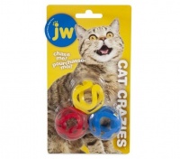 JW Cat Crazies Игрушка для кошек -  "Шальной" мячик, пластик